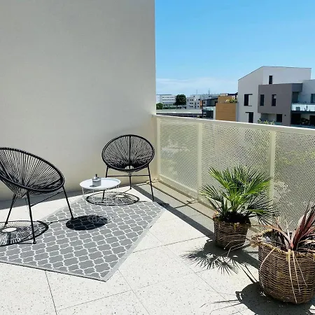 Skyview 360 - Rooftop - 3 Terrasses - Parking - Climatisation Saint-Jean-de-Védas